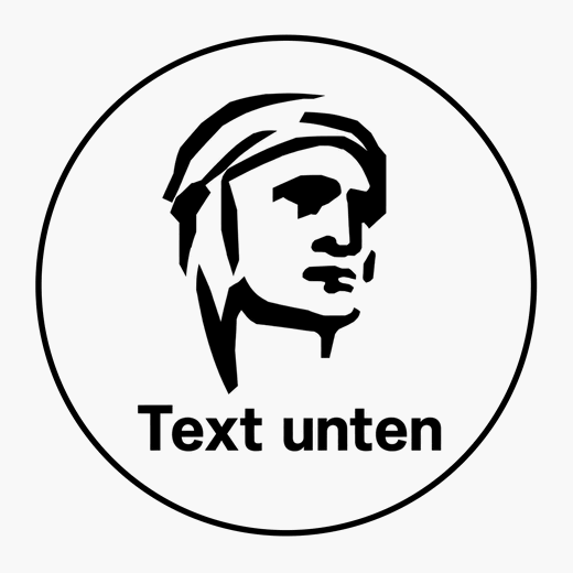 Format O: Motiv und Text unten
