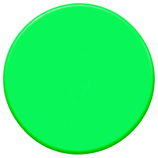 Ungeprägte Kunststoffmarke in Neon-Grün