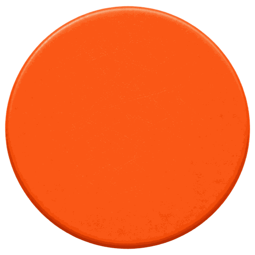 Ungeprägte Kunststoffmarke in Orange