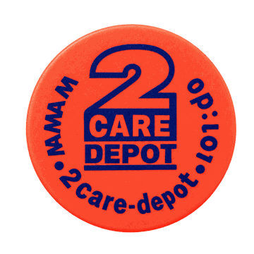 Orange Pfandmarke 2 Care Depot